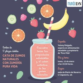 Cata de zumos naturales