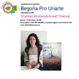 Encuentro del club de lectura virtual con Begoña Pro Uriarte