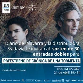 Sorteo de 30 entradas dobles para el Preestreno de "Crónica de una Tormenta"