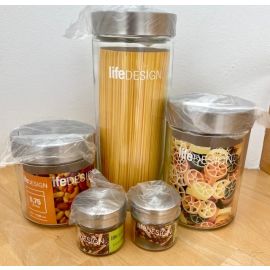 SORTEO lote de botes de cristal para alimentos y especieros LIFEDESIGN