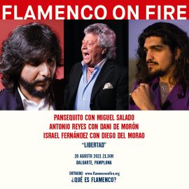 Sorteo de 1 entrada doble - Flamenco on Fire - PANSEQUITO, ANTONIO REYES E ISRAEL FERNANDEZ 