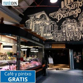 Café y pintxo en el Mercado de Santo Domingo con tu compra de 20 euros