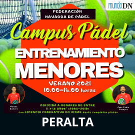 Sorteo de 1 plaza en el campamento de pádel infantil en PERALTA