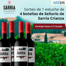 Sorteo 1 estuche de 4 botellas Señorío de Sarría Crianza (Julio)