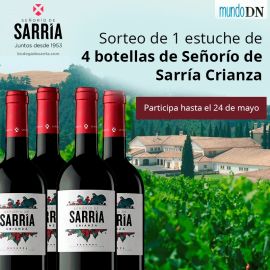Sorteo 1 estuche de 4 botellas Señorío de Sarría Crianza (Mayo)